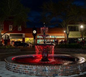 Magnolia Square - Clock and Fountain